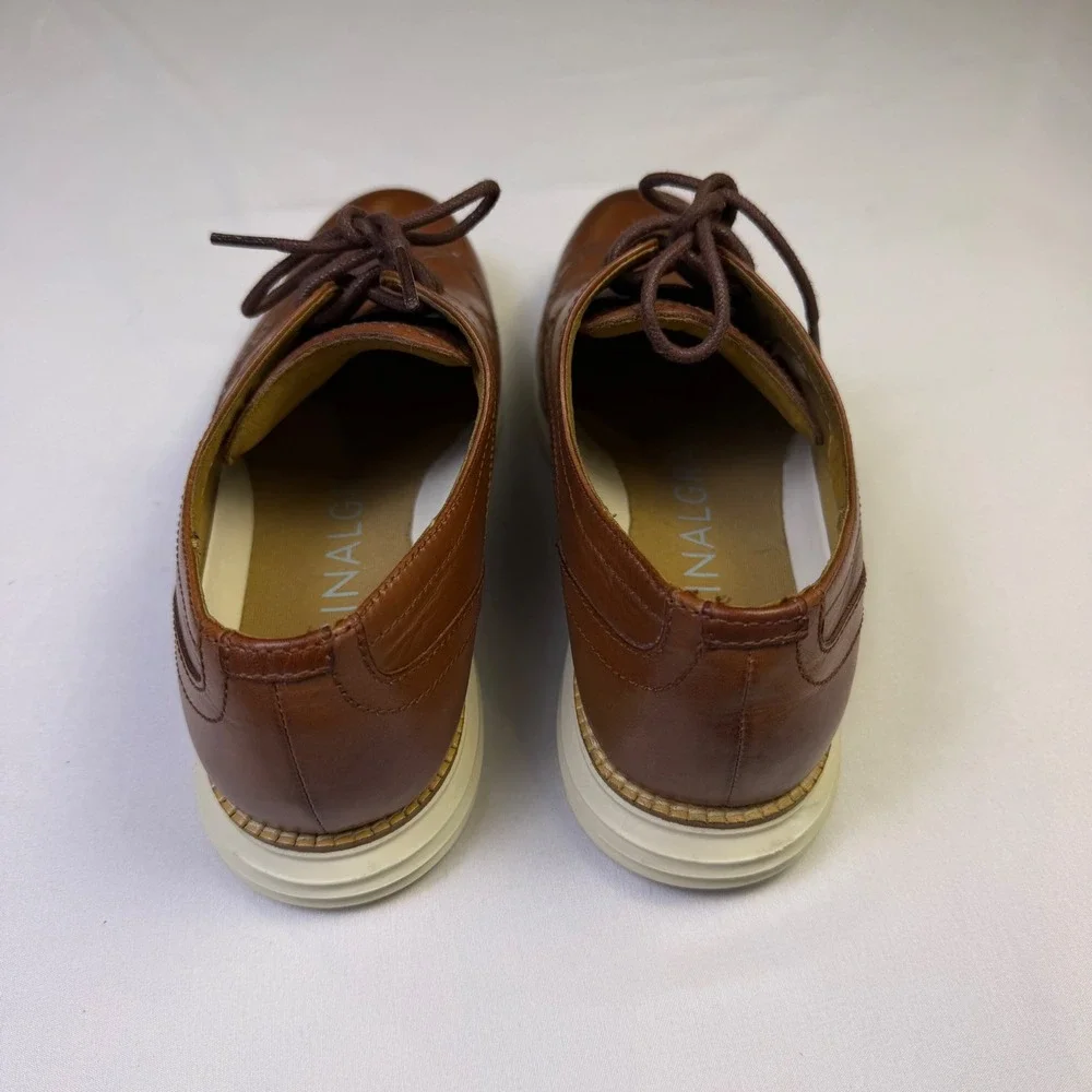 Cole Haan OriginalGrand Wingtip‎ Oxford Mens 9M British Tan Leather C26471